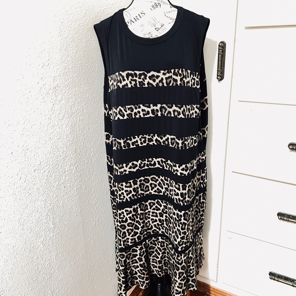 Leopard Print Sleeveless dress Michael Kors size3X